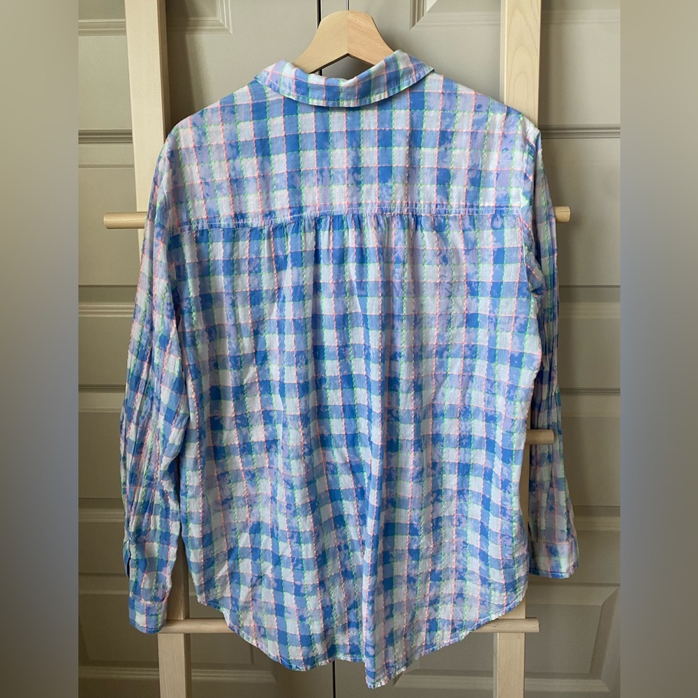 Anthropologie Multicolor Plaid Shirt - Picture 3 of 3